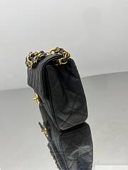 Fortok Chanel Flap Bag 25ss Black 21-14-5.5cm - 6