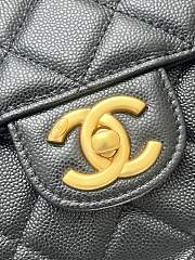 Fortok Chanel Flap Bag 25ss Black 21-14-5.5cm - 2