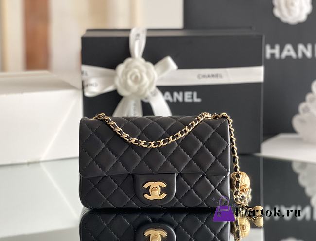 Fortok Chanel Flap Bag Mini Black 13:20:7cm - 1