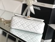 Fortok Chanel Flap Bag Mini White 13:20:7cm - 6