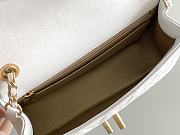Fortok Chanel Flap Bag Mini White 13:20:7cm - 4
