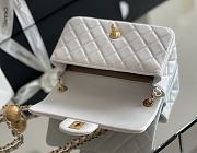 Fortok Chanel Flap Bag Mini White 13:20:7cm - 3