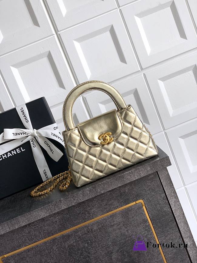 Fortok Chanel Kelly Gold 20 x 13 x 6cm - 1