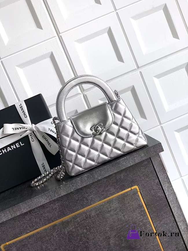Fortok Chanel Kelly Silver 20 x 13 x 6cm - 1