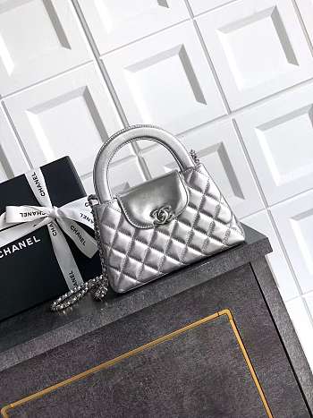 Fortok Chanel Kelly Silver 20 x 13 x 6cm