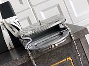 Fortok Chanel Kelly Silver 20 x 13 x 6cm - 5