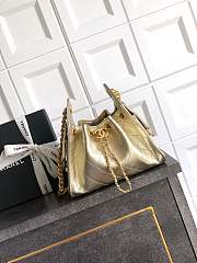 Fortok Chanel 25 Gold Caviar Leather Bag 20x 22x12.5cm - 1