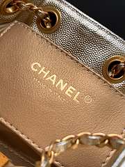 Fortok Chanel 25 Gold Caviar Leather Bag 20x 22x12.5cm - 5