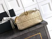 Fortok Chanel 25 Gold Caviar Leather Bag 20x 22x12.5cm - 4