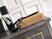 Fortok Chanel Flap Bag Brown 11.5 X19.5X5cm - 3