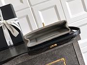 Fortok Chanel Flap Bag Grey 11.5 X19.5X5cm - 5