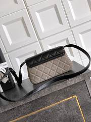 Fortok Chanel Flap Bag Grey 11.5 X19.5X5cm - 3