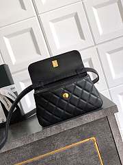 Fortok Chanel Flap Bag Black 11.5 X19.5X5cm - 2