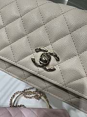 Fortok Chanel 25SS Clutch with Chain Cream 11 x 18.5 x 6cm - 3