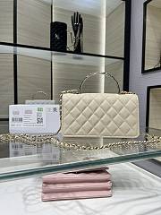 Fortok Chanel 25SS Clutch with Chain Cream 11 x 18.5 x 6cm - 2