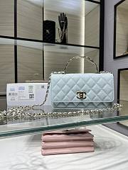 Fortok Chanel 25SS Clutch with Chain Blue 11 x 18.5 x 6cm - 1