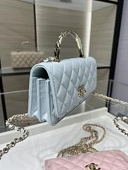 Fortok Chanel 25SS Clutch with Chain Blue 11 x 18.5 x 6cm - 6