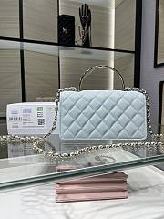 Fortok Chanel 25SS Clutch with Chain Blue 11 x 18.5 x 6cm - 5