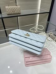 Fortok Chanel 25SS Clutch with Chain Blue 11 x 18.5 x 6cm - 3