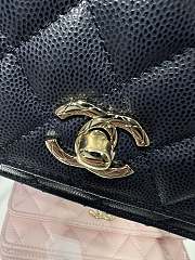 Fortok Chanel 25SS Clutch with Chain Navy Blue 11 x 18.5 x 6cm - 4