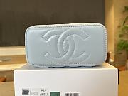 Fortok Chanel Make Up Bag Handle Blue 17cm - 3