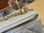 Fortok Chanel Make Up Bag Handle Blue 17cm - 2