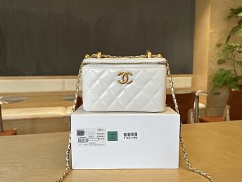 Fortok Chanel Make Up Bag Handle White 17cm