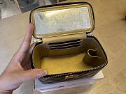 Fortok Chanel Make Up Bag Handle Black 17cm - 6