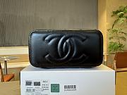 Fortok Chanel Make Up Bag Handle Black 17cm - 3