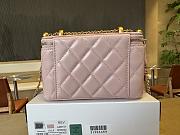 Fortok Chanel Make Up Bag Handle Pink 17cm - 6