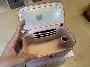 Fortok Chanel Make Up Bag Handle Pink 17cm - 5