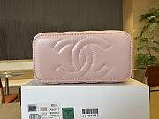 Fortok Chanel Make Up Bag Handle Pink 17cm - 4