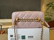 Fortok Chanel Make Up Bag Handle Pink 17cm - 3