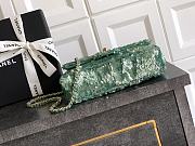 Fortok Chanel Green Sequin Flap Bag 20cm - 5
