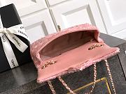 Fortok Chanel Pink Sequin Flap Bag 20cm - 5
