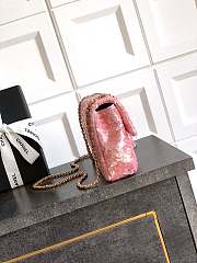 Fortok Chanel Pink Sequin Flap Bag 20cm - 4