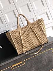 Fortok Chanel Deville Tote Bag Brown - 2