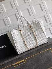 Fortok Chanel Deville Tote Bag White - 2