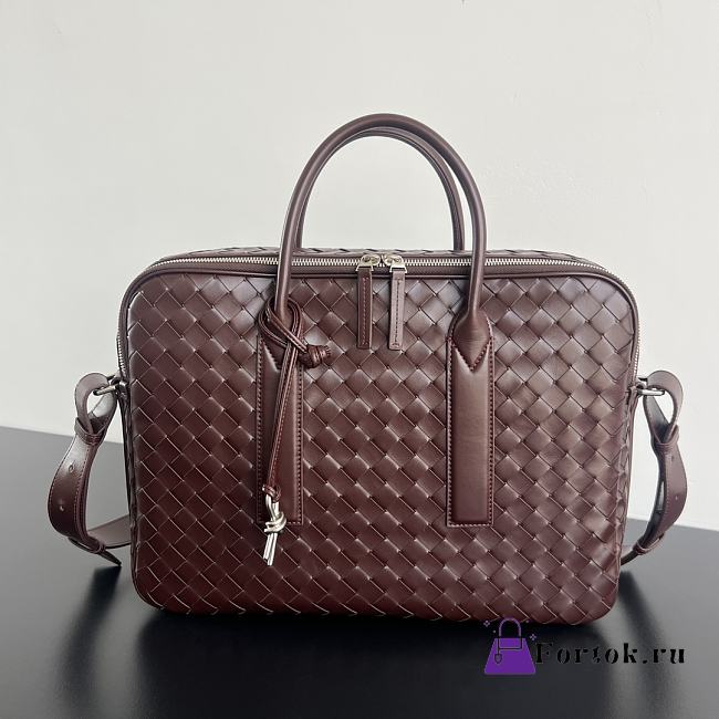 Fortok Bottega Veneta Small Getaway Intrecciato Red 39x28.5x8cm - 1