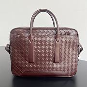 Fortok Bottega Veneta Small Getaway Intrecciato Red 39x28.5x8cm - 5