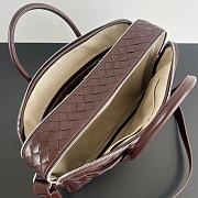 Fortok Bottega Veneta Small Getaway Intrecciato Red 39x28.5x8cm - 3