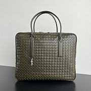 Fortok Bottega Veneta Large Getaway Intrecciato Travertine 50.5*41.5*15cm - 1
