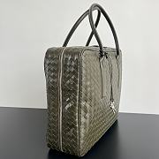 Fortok Bottega Veneta Large Getaway Intrecciato Travertine 50.5*41.5*15cm - 5