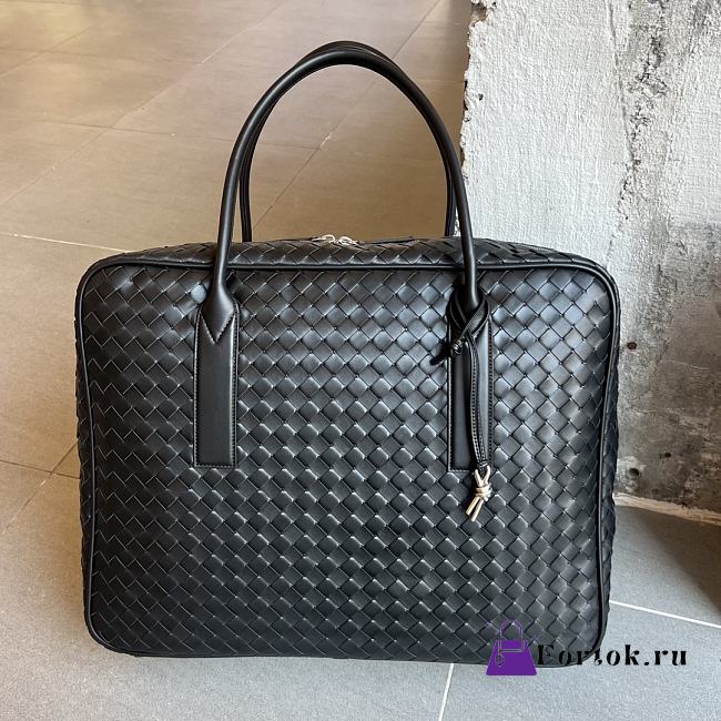 Fortok Bottega Veneta Large Getaway Intrecciato Black 50.5*41.5*15cm - 1