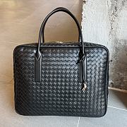 Fortok Bottega Veneta Large Getaway Intrecciato Black 50.5*41.5*15cm - 1
