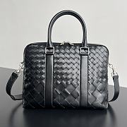 Fortok Bottega Veneta Small Getaway Intrecciato Black 39x28.5x8cm  - 1