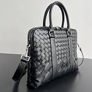 Fortok Bottega Veneta Small Getaway Intrecciato Black 39x28.5x8cm  - 4