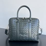 Fortok Bottega Veneta Small Getaway Intrecciato Green 39x28.5x8cm  - 1