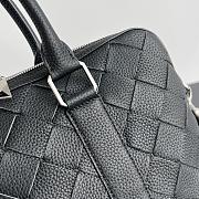 Fortok Bottega Veneta Small Getaway Intrecciato Black Leather 39x28.5x8cm - 2