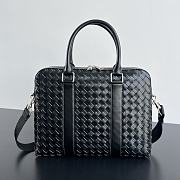 Fortok Bottega Veneta Small Getaway Intrecciato Black 36*29*7.5 - 1